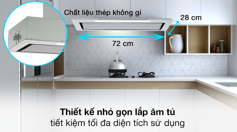 Máy hút mùi âm tủ Hafele HH-BI72A (533.80.027)