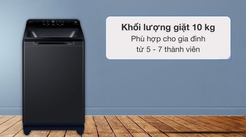 Máy giặt Aqua Inverter 10 kg AQW-DR100JT BK - Khối lượng giặt và chương trình giặt