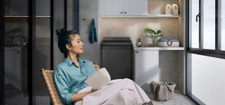 Máy giặt Panasonic Inverter 11.5kg NA-FD115W3BV - Thiết kế sang trọng