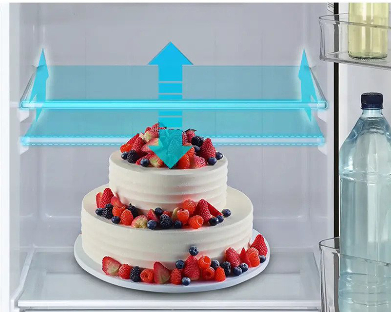 Tủ lạnh Aqua Inverter 324 lít AQR-B390MA(SLB) thiết kế rộng đựng đồ thoải mái