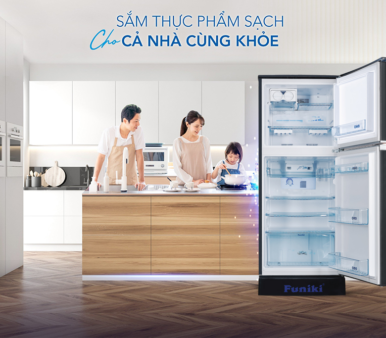 Tủ lạnh Funiki FR-132CI.1 có ngăn rau quả rộng