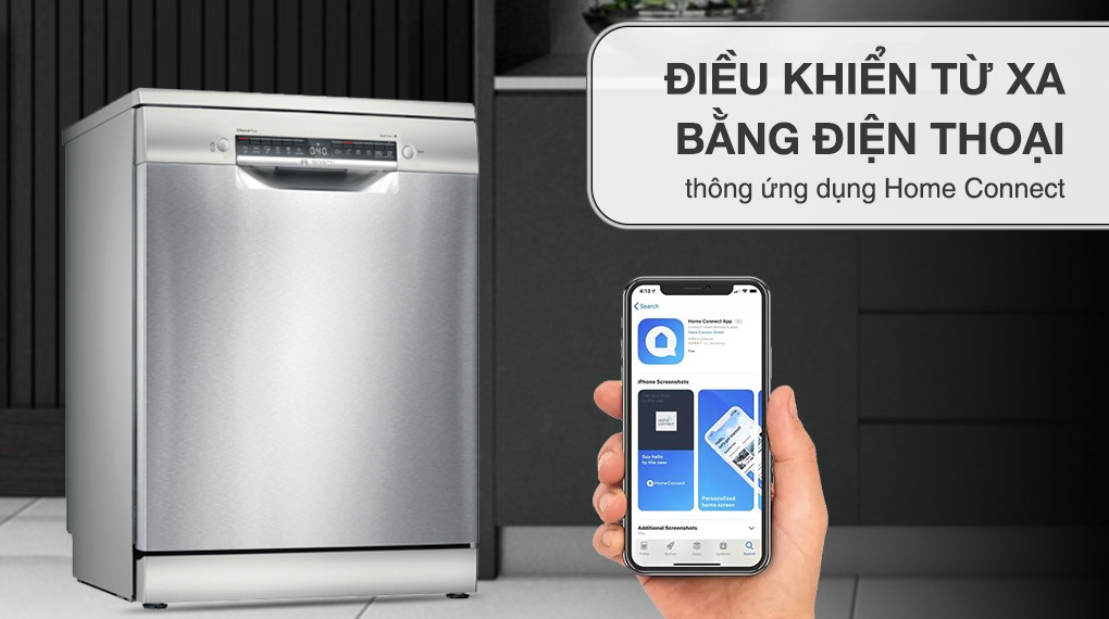 Máy rửa chén độc lập Bosch SMS4EMI06E - Tiện ích Máy rửa chén độc lập Bosch SMS4EMI06E - Tiện ích