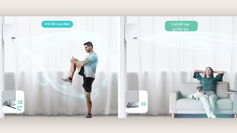 Điều hòa LG Inverter 1 chiều 9.300 BTU IDC09M1 - Làn gió êm dịu, thoải mái