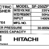 Máy giặt Hitachi Inverter 25 kg SF-250ZFVAD SS