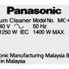 Máy hút bụi dạng hộp Panasonic MC-CL305BN46