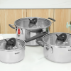 Bộ 3 nồi inox Tefal Optispace G7376S44