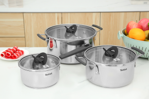 Bộ 3 nồi inox Tefal Optispace G7376S44