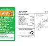 Tủ lạnh Sharp Inverter 471 lít SJ-XP500AE-SL