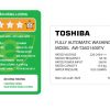 Máy giặt Toshiba Inverter 13 kg AW-T26D1400TV (MG)