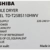 Máy sấy bơm nhiệt Toshiba 10 kg TD-T25BS110HWV(MG)