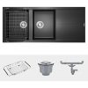 Chậu rửa bát Konox Granite Sink Livello Smart 1160 Black