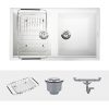 Chậu rửa bát Konox Granite Sink Phoenix Smart 860 White Silver