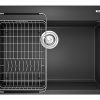 Chậu rửa bát Konox Granite Sink Ruvita 680 Black