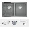 Chậu rửa bát Konox Granite Sink Veloci 760D Grey