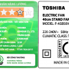 Quạt cây Toshiba 5 cánh F-ASB50VN(W) 55W