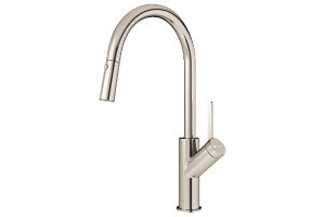 Vòi rửa bát dây rút Konox Ponte Nickel