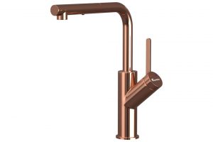 Vòi rửa bát rút dây Konox Artan Rose Gold