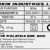 Máy lọc không khí Daikin MCQ30ZVM7-G 25W